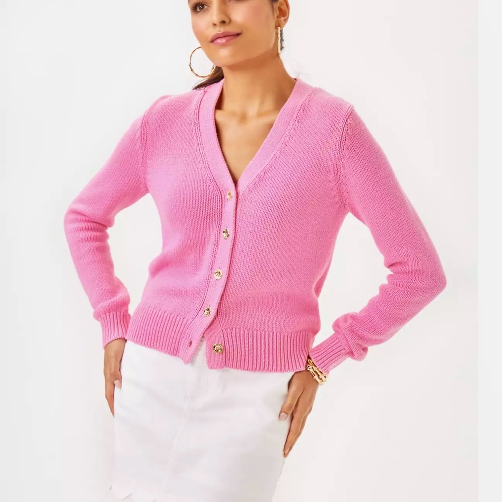 Pink Cotton Cardigan (worn once)